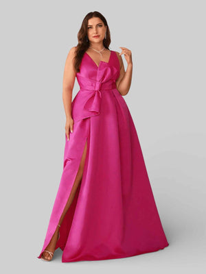 Vestido Longo de Festa Plus Size Hamburgo