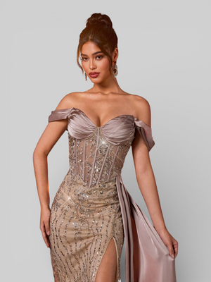 Vestido de Festa Longo Ombro a Ombro Aurélia - Aurea Dress