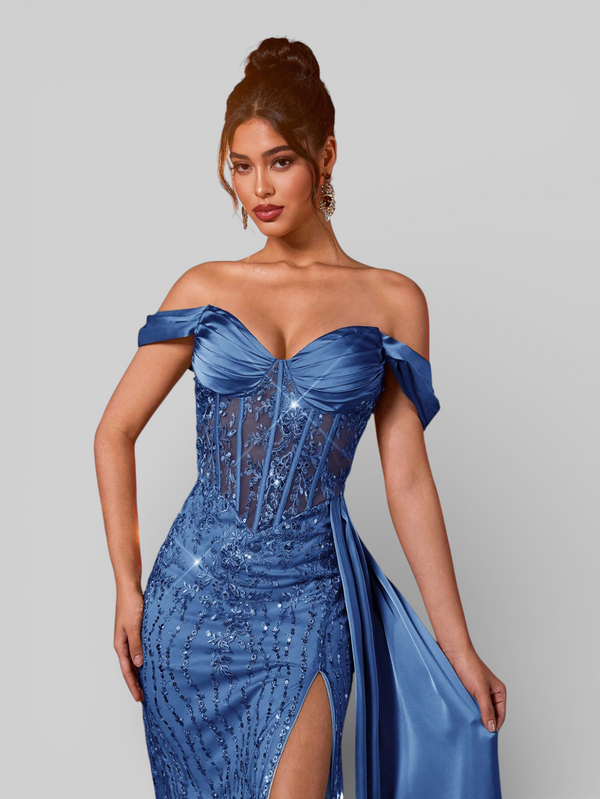 Vestido de Festa Longo Ombro a Ombro Aurélia - Aurea Dress