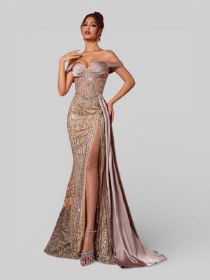 Vestido de Festa Longo Ombro a Ombro Aurélia - Aurea Dress