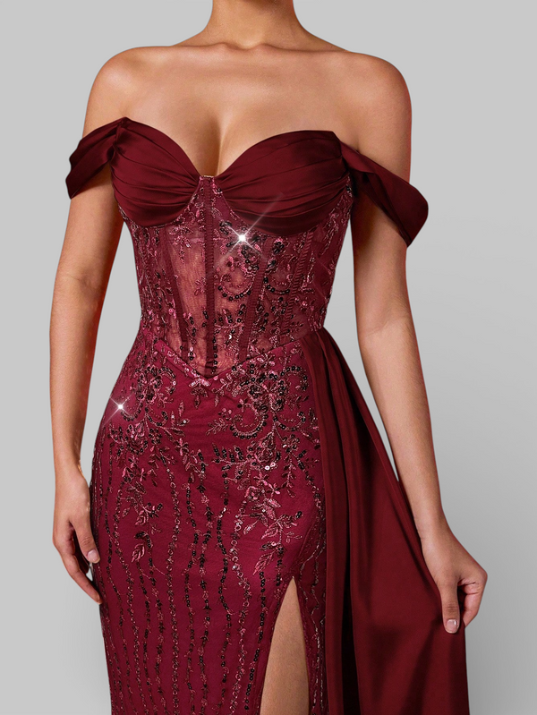 Vestido de Festa Longo Ombro a Ombro Aurélia - Aurea Dress