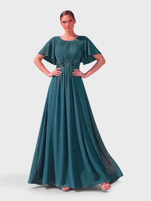 Vestido de Festa Longo Plus Size com Bordado Austin New