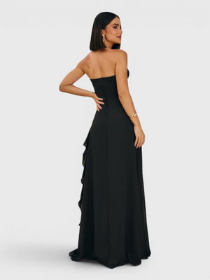 Vestido de Festa Longo Tomara que Caia Camadas Echarp Letz