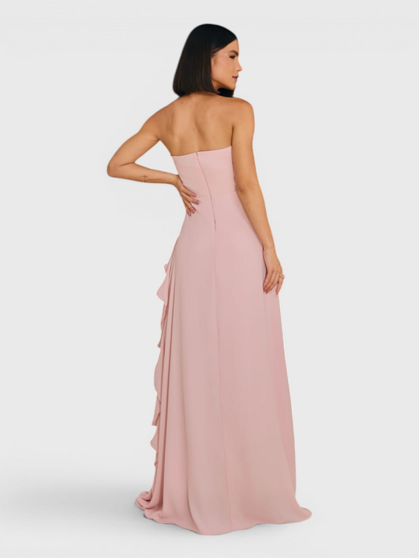 Vestido de Festa Longo Tomara que Caia Camadas Echarp Letz