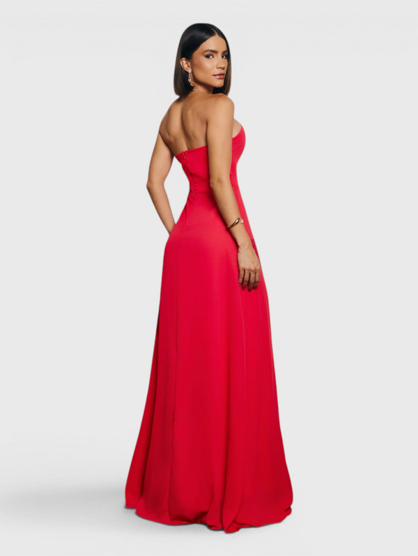Vestido de Festa Longo Tomara que Caia Camadas Echarp Letz