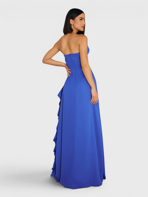 Vestido de Festa Longo Tomara que Caia Camadas Echarp Letz