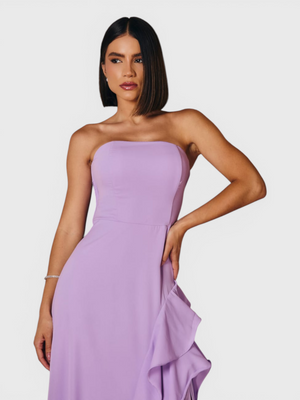 Vestido de Festa Longo Tomara que Caia Camadas Echarp Letz