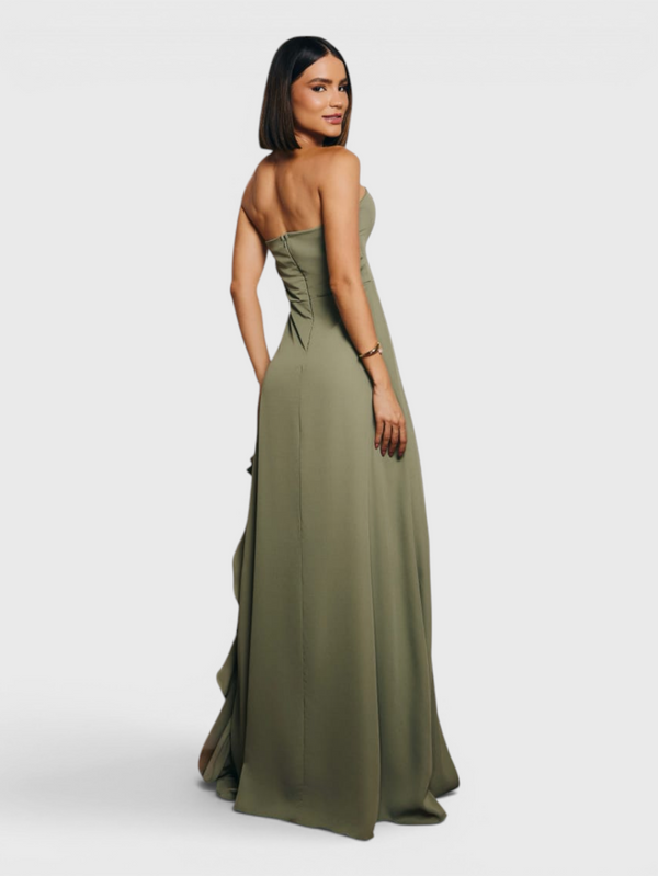 Vestido de Festa Longo Tomara que Caia Camadas Echarp Letz