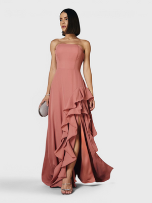 Vestido de Festa Longo Tomara que Caia Camadas Echarp Letz