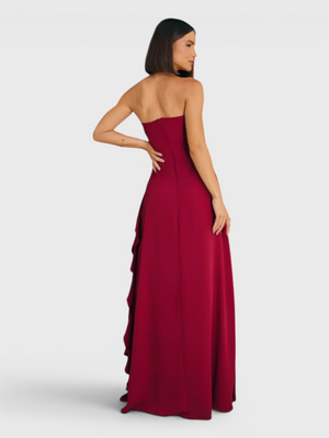 Vestido de Festa Longo Tomara que Caia Camadas Echarp Letz
