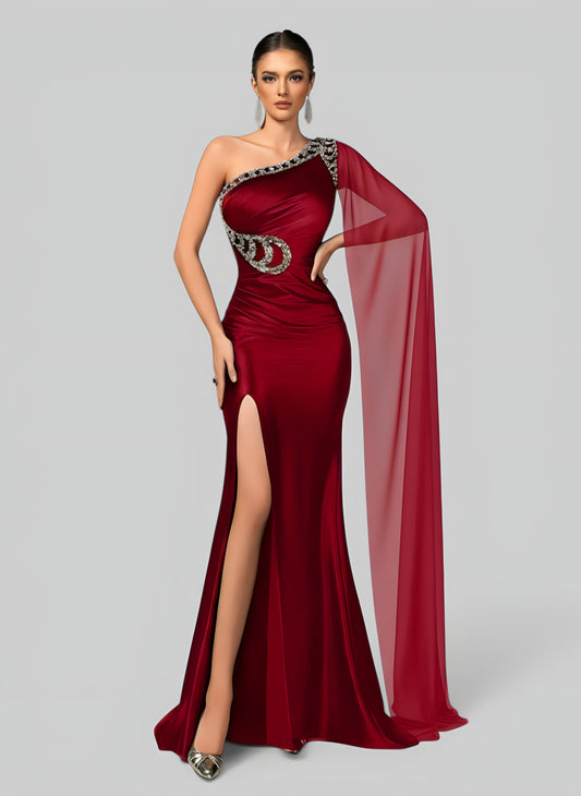 Vestido de Festa Super Luxo Nula Manga Pedradrias