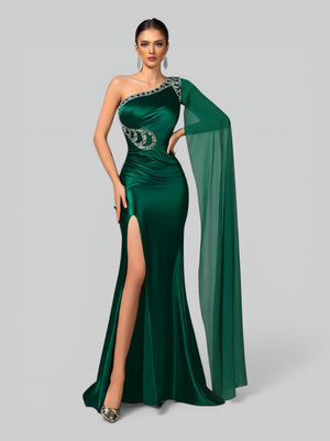 Vestido de Festa Super Luxo Nula Manga Pedradrias