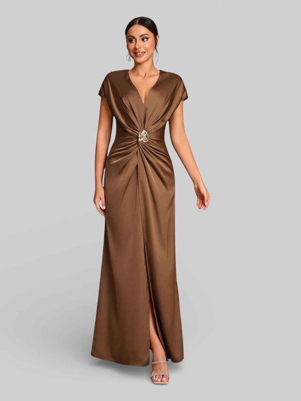 Vestido de Festa com Fenda Torcido Venus