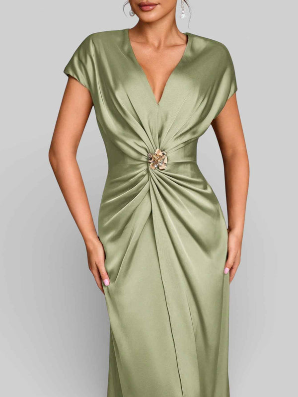 Vestido de Festa com Fenda Torcido Venus