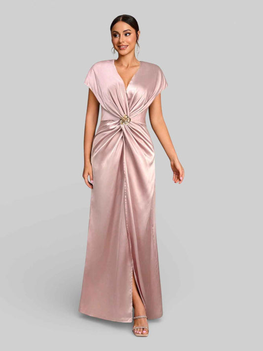 Vestido de Festa com Fenda Torcido Venus