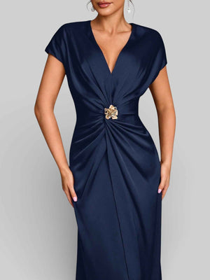 Vestido de Festa com Fenda Torcido Venus