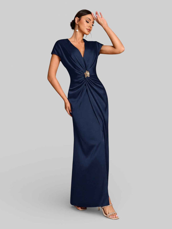 Vestido de Festa com Fenda Torcido Venus