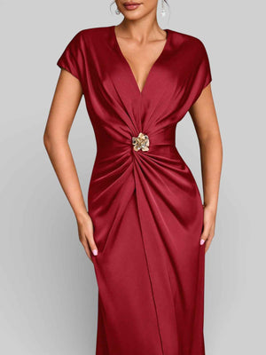 Vestido de Festa com Fenda Torcido Venus