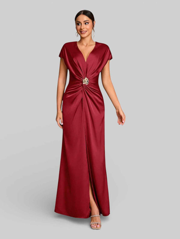 Vestido de Festa com Fenda Torcido Venus
