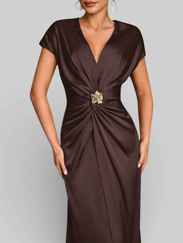 Vestido de Festa com Fenda Torcido Venus