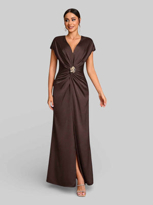Vestido de Festa com Fenda Torcido Venus