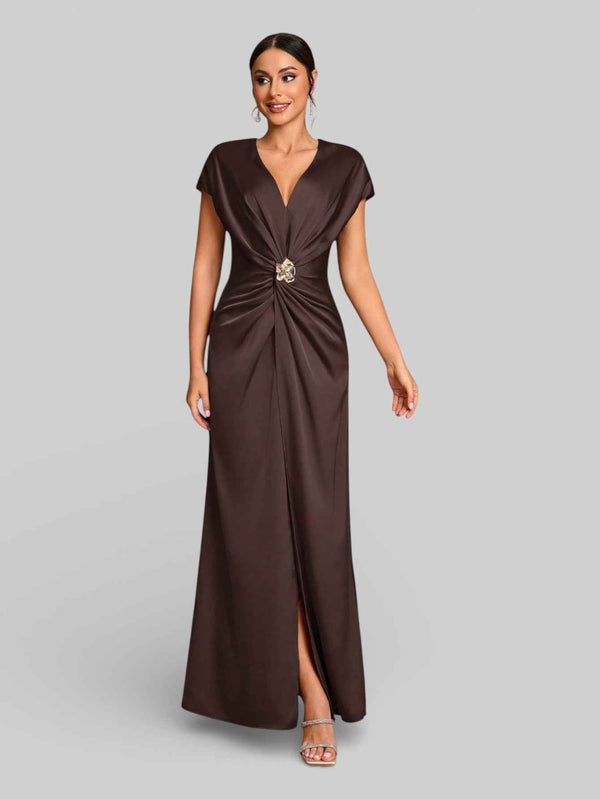 Vestido de Festa com Fenda Torcido Venus