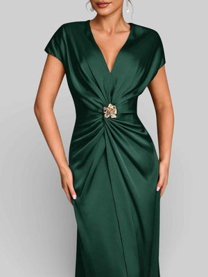 Vestido de Festa com Fenda Torcido Venus
