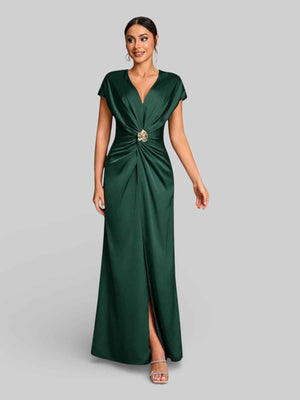 Vestido de Festa com Fenda Torcido Venus