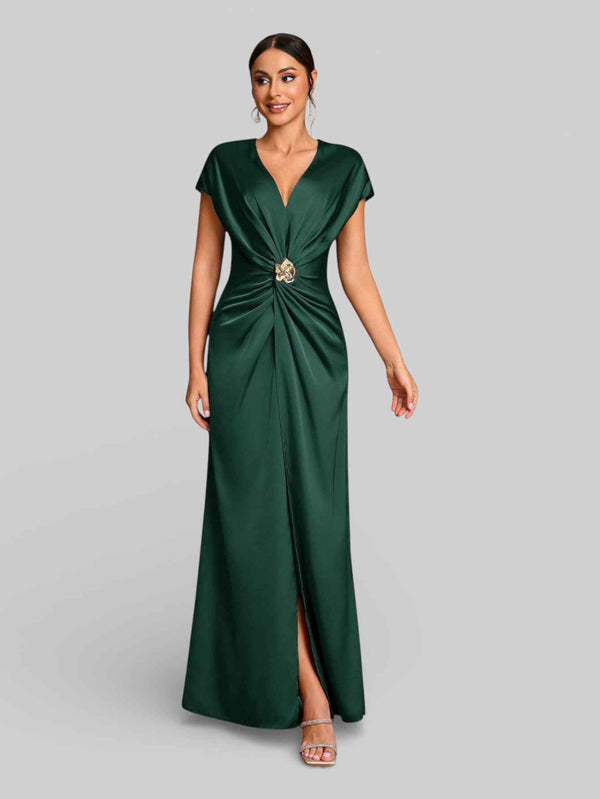Vestido de Festa com Fenda Torcido Venus