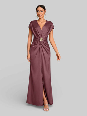 Vestido de Festa com Fenda Torcido Venus