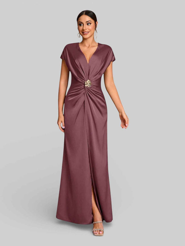 Vestido de Festa com Fenda Torcido Venus
