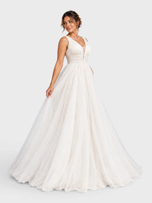 Vestido de Noiva Longo Bordado Aurea Wedding