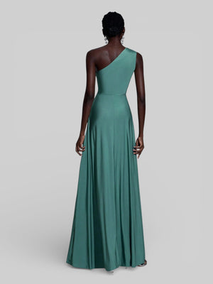 Vestido de Festa Acetinado Alça Única Torcido - Aurea Dress