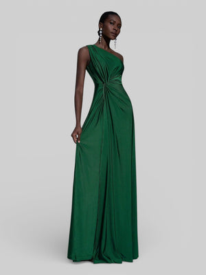 Vestido de Festa Acetinado Alça Única Torcido - Aurea Dress