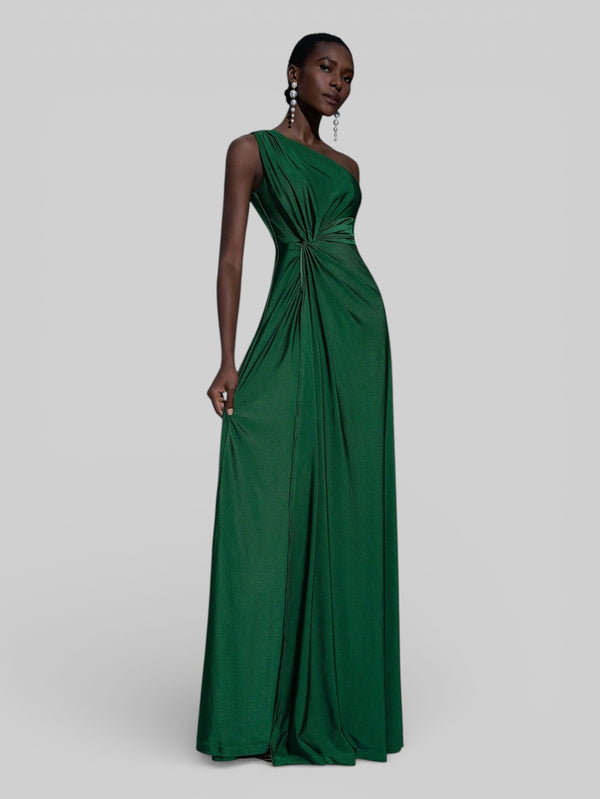 Vestido de Festa Acetinado Alça Única Torcido - Aurea Dress