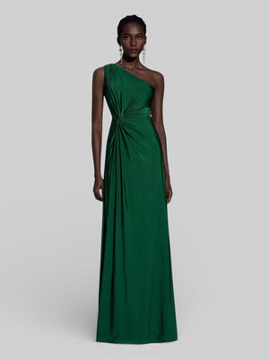 Vestido de Festa Acetinado Alça Única Torcido - Aurea Dress