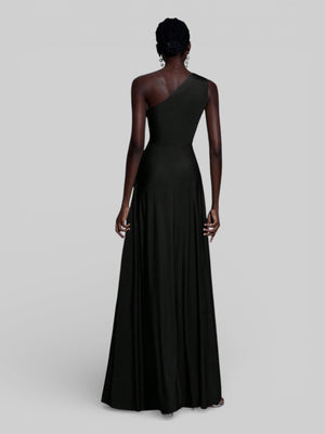 Vestido de Festa Acetinado Alça Única Torcido - Aurea Dress