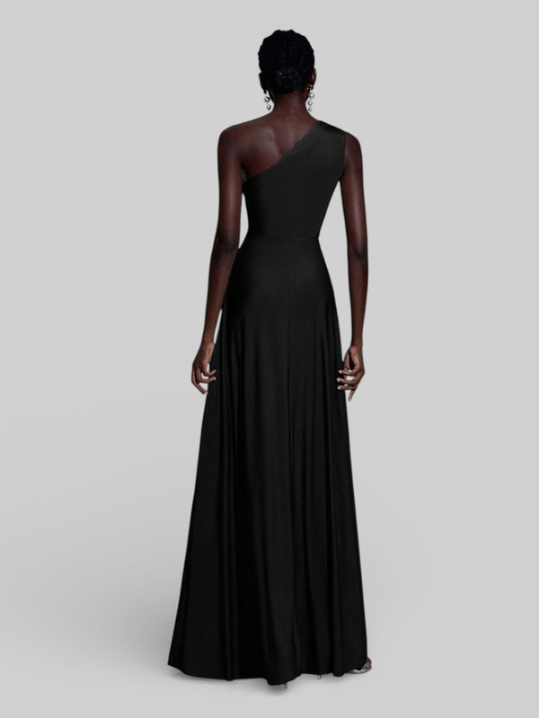 Vestido de Festa Acetinado Alça Única Torcido - Aurea Dress