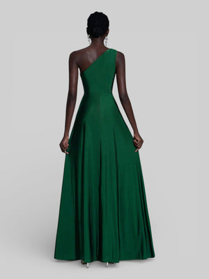 Vestido de Festa Acetinado Alça Única Torcido - Aurea Dress
