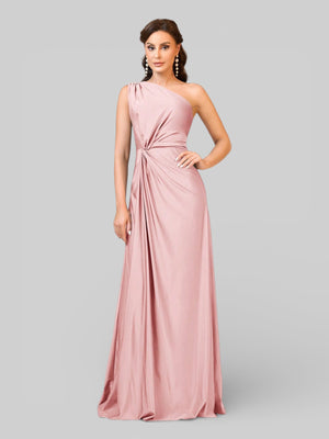 Vestido de Festa Acetinado Alça Única Torcido - Aurea Dress