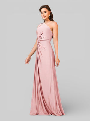 Vestido de Festa Acetinado Alça Única Torcido - Aurea Dress