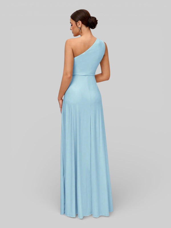 Vestido de Festa Acetinado Alça Única Torcido - Aurea Dress
