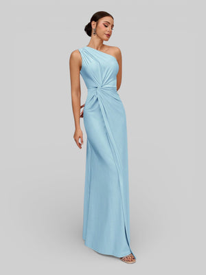 Vestido de Festa Acetinado Alça Única Torcido - Aurea Dress