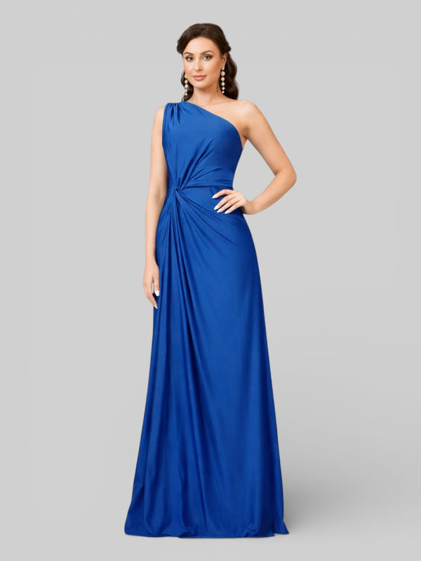 Vestido de Festa Acetinado Alça Única Torcido - Aurea Dress