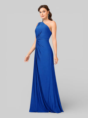 Vestido de Festa Acetinado Alça Única Torcido - Aurea Dress