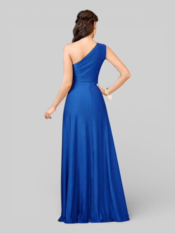 Vestido de Festa Acetinado Alça Única Torcido - Aurea Dress