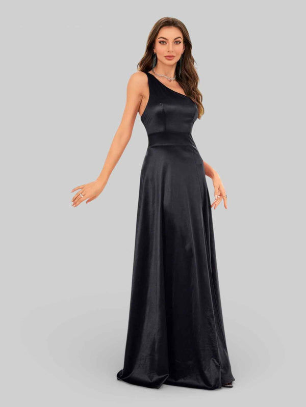 Vestido de Festa Alça Única Juliana com Fenda