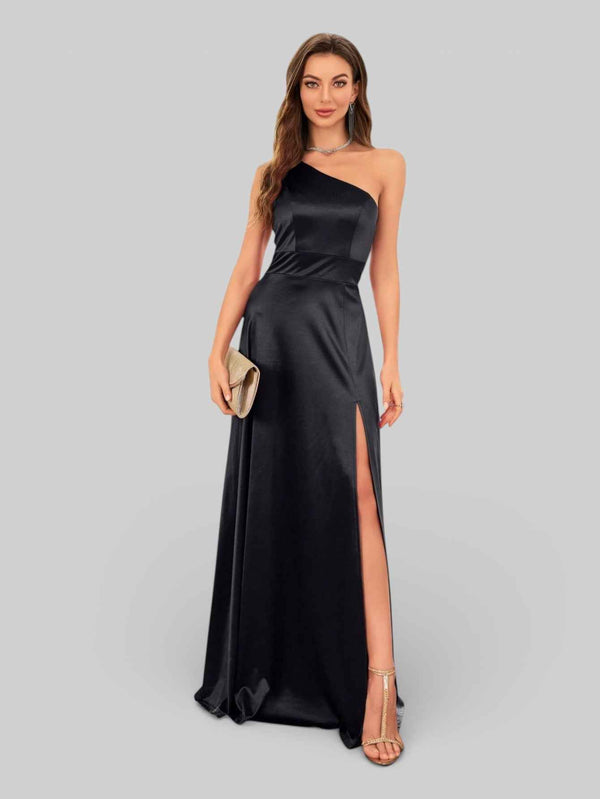 Vestido de Festa Alça Única Juliana com Fenda