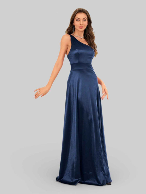 Vestido de Festa Alça Única Juliana com Fenda