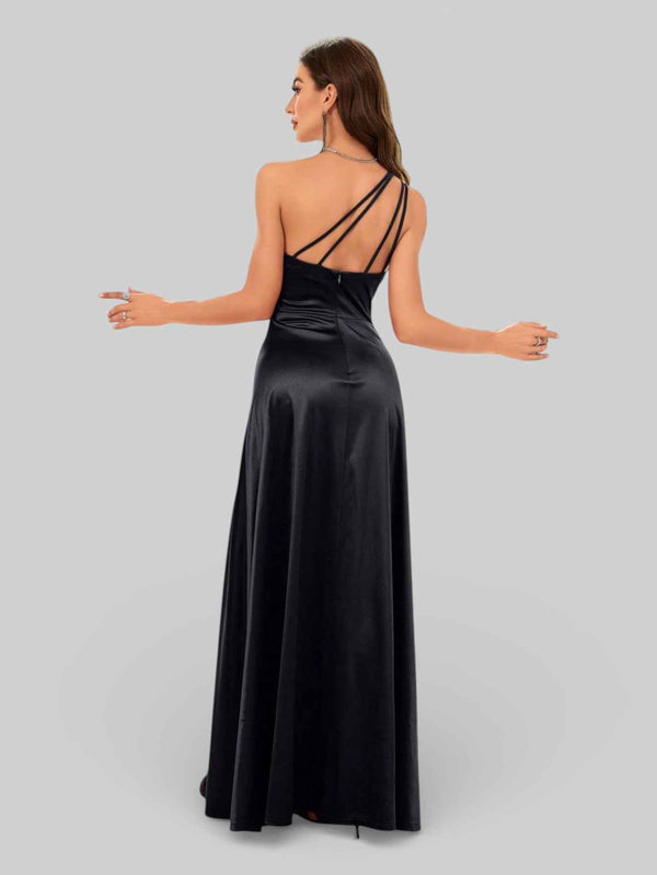 Vestido de Festa Alça Única Juliana com Fenda